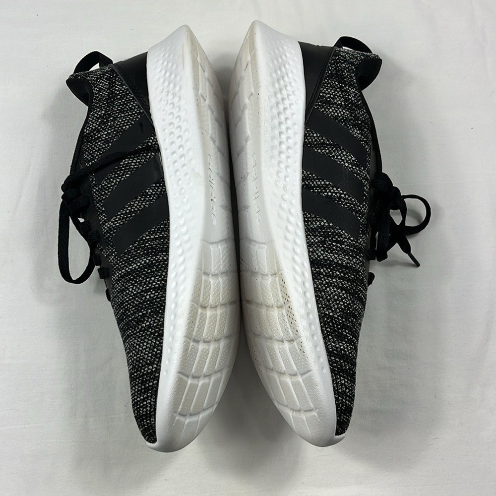 Adidas‎ Puremotion Athletic Running Shoes Mens Size 12 Knit Black White - Picture 4 of 10